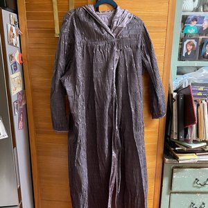 MYCRA PAC One Full Length Reversible Packable Travel Rain Coat (Violet) Crinkle